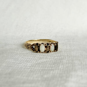 
                  
                    Load image into Gallery viewer, Orla Opal and Smokey Quartz Ring
                  
                