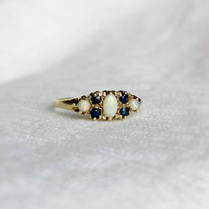 
                  
                    Load image into Gallery viewer, Tabitha Opal and Sapphire Ring
                  
                