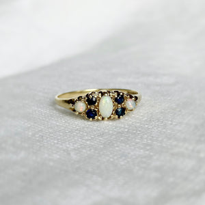 
                  
                    Load image into Gallery viewer, Tabitha Opal and Sapphire Ring
                  
                